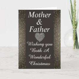 Snyggt speciellt kort för Mor & pappa jul