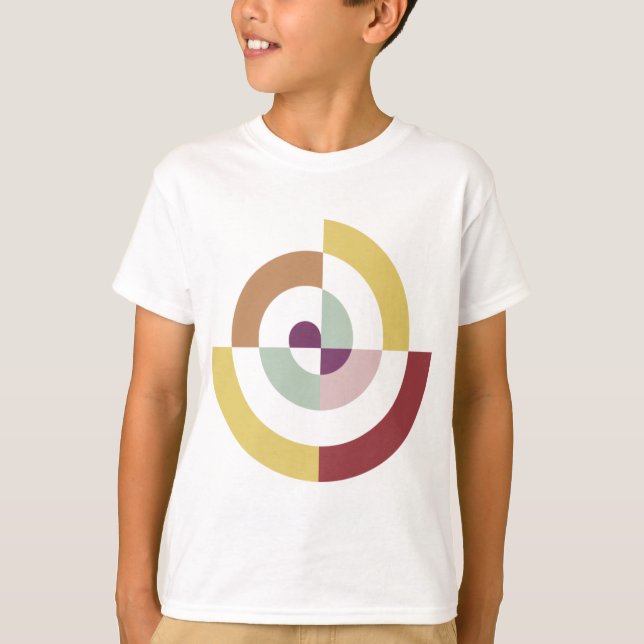 Snyggt Spiral design Tee Shirt (Framsida)