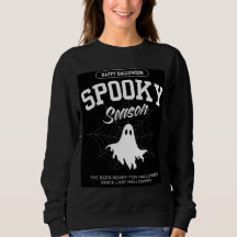 Snyggt Spooky Ghost Halloween Women Sweatshirt