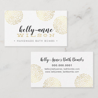 SNYGGT SPOTTY SPOT glam luxe guld babomb Visitkort
