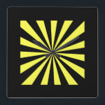 Snyggt Starburst Clock. Art Deco-titta. Fyrkantig Klocka<br><div class="desc">Snyggt Art Deco Starburst klocka. Underbar i vilket rum som helst!</div>