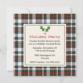 Snyggt Stewart Dress Tartan Anpassningsbar Julfest Inbjudningar