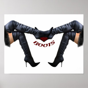 Snyggt Stiletto Boot Art Poster