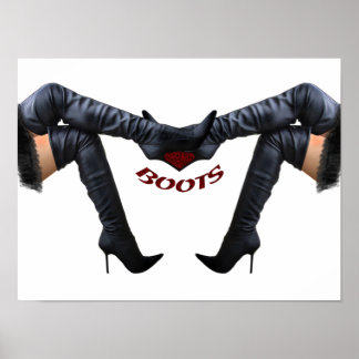 Snyggt Stiletto Boot Art Poster