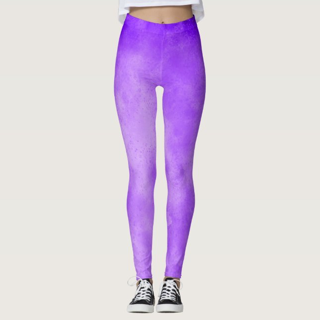 Snyggt Storm molneffekt Blueberry Leggings (Framsida)