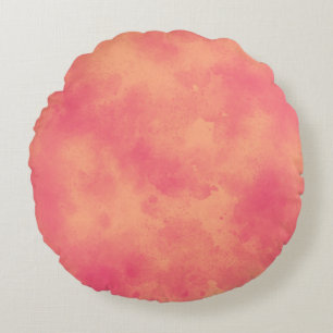Snyggt Storm molneffekt mönster peach-orange Rund Kudde