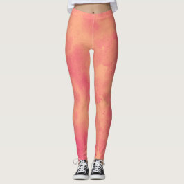 Snyggt Storm molneffekt Persika Leggings