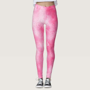Snyggt Storm molneffekt, Rosa Leggings