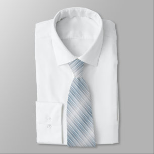 Snyggt stripe grått-blått slips