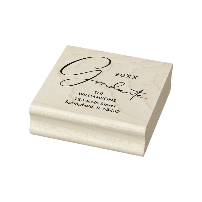 Snyggt Student Script-Returadress Stämpel (Stämpel)