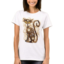 Snyggt surreal Steampunk Cat