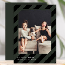 Snyggt Svart jul-Rand - enkelt foto
