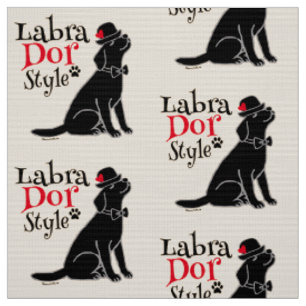 Snyggt svart Labrador Tyg