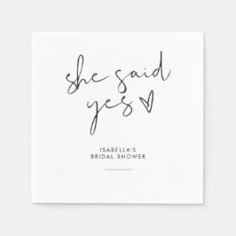 Snyggt - svart och vit Möhippa Pappersservett