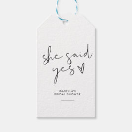 Snyggt - svart och vit Möhippa Presentetikett