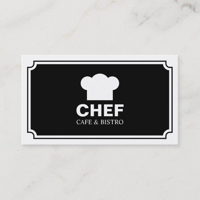 Snyggt - svart visitkort (Framsida)