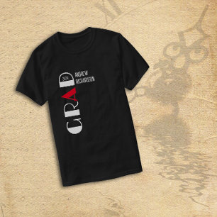 Snyggt, svart, vit, fet grad t shirt