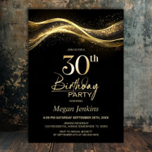Snyggt Svarta Guld 30års födelsedag Party