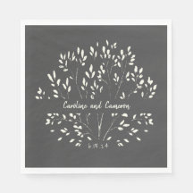 Snyggt Svartvit hand Målad Blommigt Bröllop