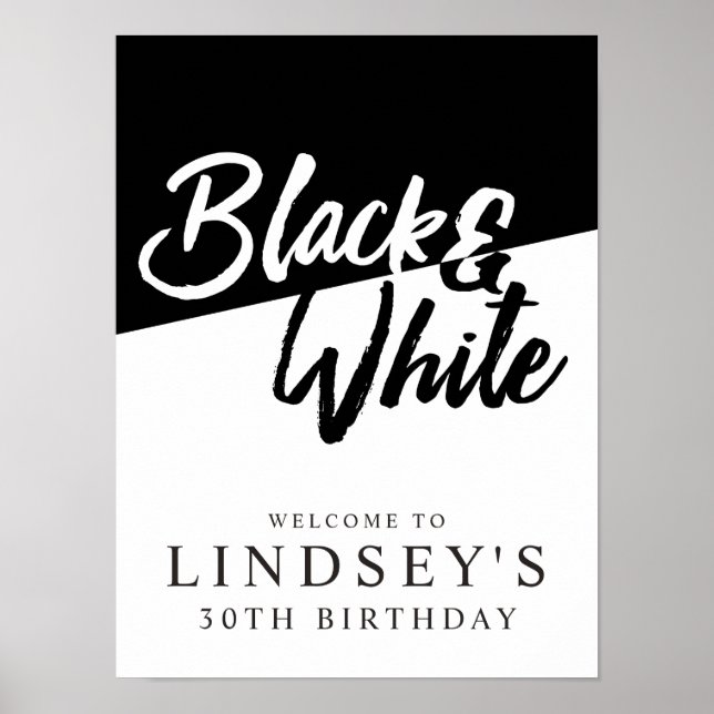 Snyggt, svartvitt poster (Framsidan)