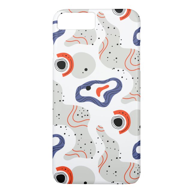 Snyggt Swirls and Curbs Abstrakt Mönster Case-Mate iPhone Skal (Baksida)