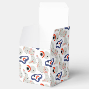 Snyggt Swirls and Curbs Abstrakt Mönster Presentaskar
