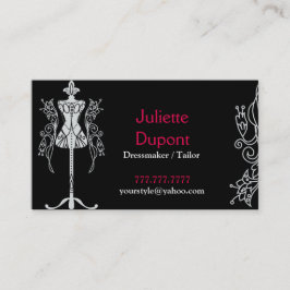 Snyggt Tailor Dressmaker black Visitkort