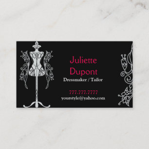 Snyggt Tailor Dressmaker black Visitkort