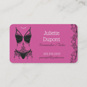 Snyggt Tailor Dressmaker Lingerie salon Visitkort
