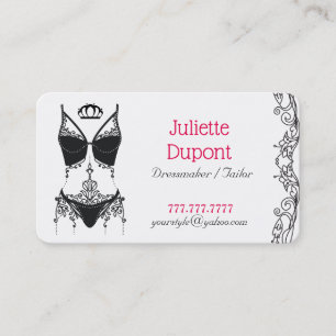 Snyggt Tailor Dressmaker Lingerie salon Visitkort