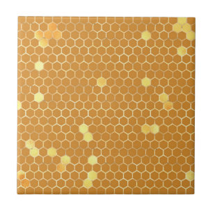 Snyggt Tan Guld Honeycomb Kakelplatta