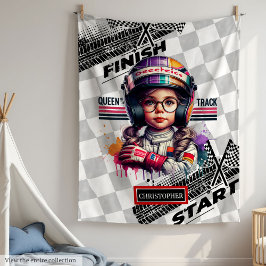 Snyggt Tävla Formel 1 Little Driver Girl Gift Fleecefilt