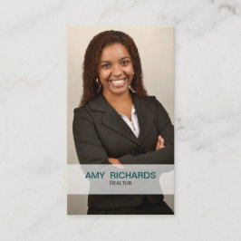 snyggt teal Photo Real gods-visitkort Visitkort