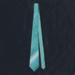 Snyggt Teal Slips<br><div class="desc">Den här snyggtens slips är i gråtoner av teal och turkos med tunt rand av vitt och korall.</div>
