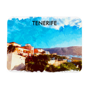 Snyggt Teneriffa Spanien Kanarieöarna Magnet