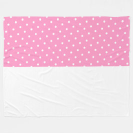 Snyggt Tilda punkter Rosa Halva Färg Blocket på vi Fleecefilt