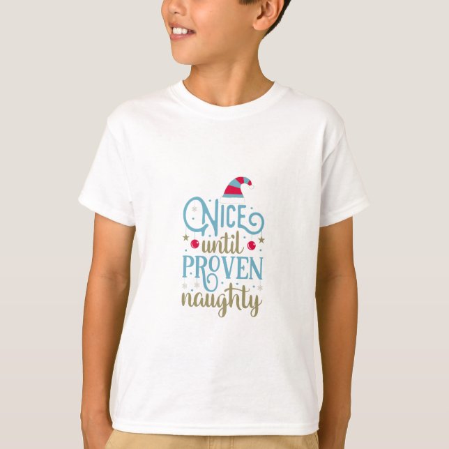 Snyggt till beprövad Naughty Helgdag T-Shirt (Framsida)