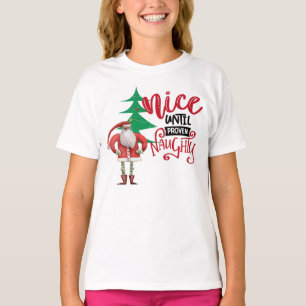 Snyggt till bevisad Naughty Santa T Shirt