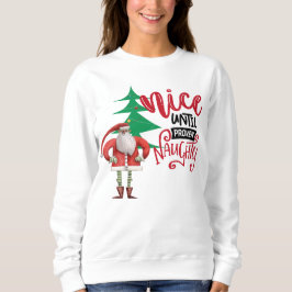 Snyggt till bevisad Naughty Santa T Shirt