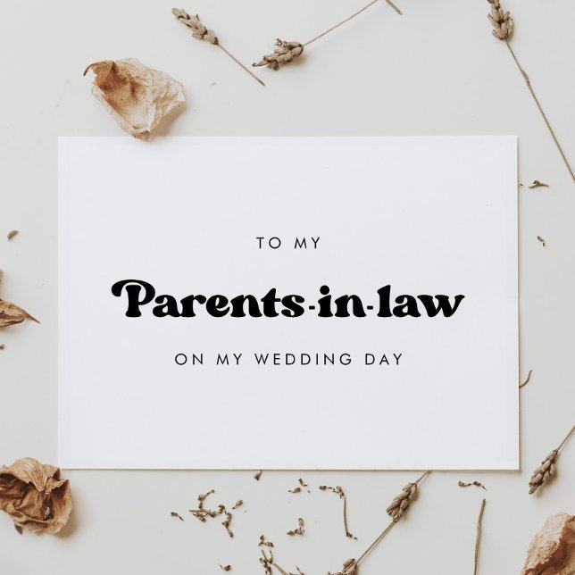 Snyggt till mina svärföräldrar på min bröllopsdag (Skapare uppladdad)