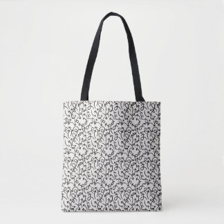 Snyggt Tote Bag med Abstrakt Mönster Tygkasse