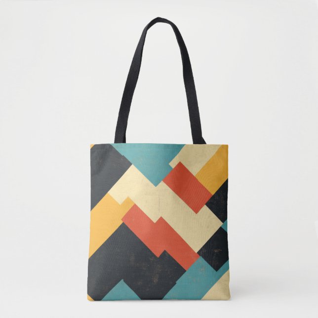 Snyggt Tote Bag med geometrisk design Tygkasse (Framsida)