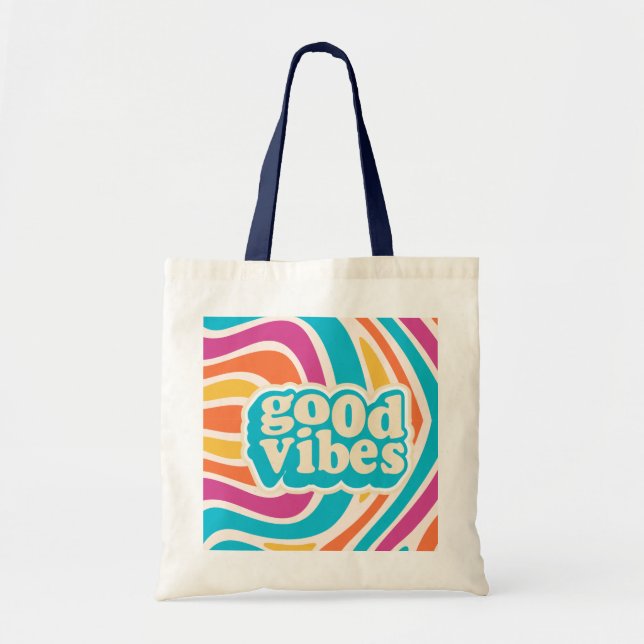 Snyggt Tote Bag - Skrovfull färgdesign Tygkasse (Framsidan)