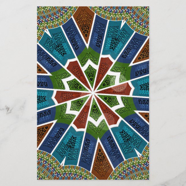 Snyggt Trendig - asiatisk textdesign Brevpapper (Framsida)