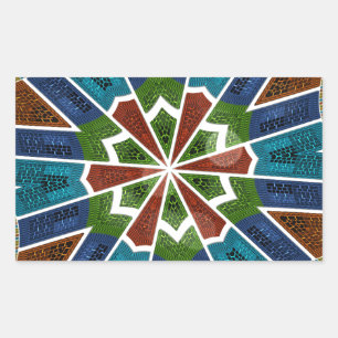 Snyggt Trendig - asiatisk textdesign Rektangulärt Klistermärke