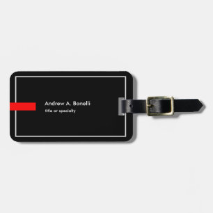Snyggt Trendig Black White Red Professionell Moder Bagagebricka