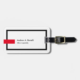 Snyggt Trendig Black White Red Professionell Moder Bagagebricka