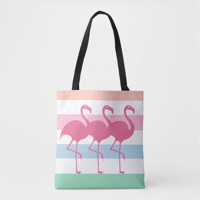 Snyggt Tropical Flamingo Tygkasse (Framsida)