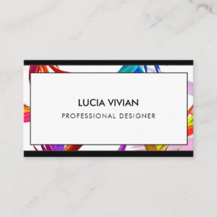 Snyggt Tropical Minimalist Modern Professionell B Visitkort