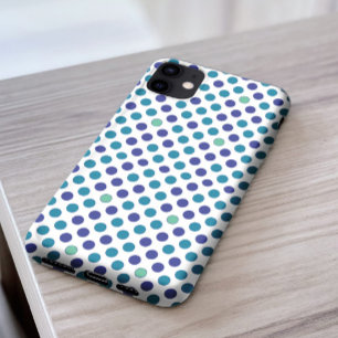 Snyggt Turcoise blue & lila Polka dots modern